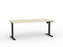Agile Boost Electric Height Adjustable Desk, Black Frame, 1800mm x 800mm (Choice of Worktop Colours) Nordic Maple KG_AGEBSSD188B_NM