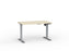 Agile Boost Electric Height Adjustable Desk, Silver Frame, 1200mm x 700mm (Choice of Worktop Colours) Nordic Maple KG_AGEBSSD127S_NM