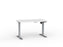 Agile Boost Electric Height Adjustable Desk, Silver Frame, 1200mm x 700mm (Choice of Worktop Colours) White KG_AGEBSSD127S_W