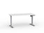 Agile Boost Electric Height Adjustable Desk, Silver Frame, 1500mm x 800mm (Choice of Worktop Colours) White KG_AGEBSSD158S_W