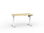 Agile Boost Electric Height Adjustable Desk, White Frame, 1200mm x 700mm (Choice of Worktop Colours) Atlantic Oak KG_AGEBSSD127W_AO