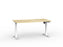 Agile Boost Electric Height Adjustable Desk, White Frame, 1500mm x 800mm (Choice of Worktop Colours) Atlantic Oak KG_AGEBSSD158W_AO