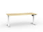 Agile Boost Electric Height Adjustable Desk, White Frame, 1800mm x 800mm (Choice of Worktop Colours) Atlantic Oak KG_AGEBSSD188W_AO
