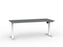 Agile Boost Electric Height Adjustable Desk, White Frame, 1800mm x 800mm (Choice of Worktop Colours) Silver KG_AGEBSSD188W_S