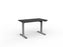 Agile Electric Height Adjustable Desk - 1200mm x 700mm (Choice of Worktop & Frame Colours) Silver Powder Coated / Black KG_AGE2SSD127S_B