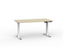 Agile Electric Height Adjustable Desk - 1200mm x 700mm (Choice of Worktop & Frame Colours) White Powder Coated / Nordic Maple KG_AGE2SSD127W_NM