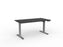 Agile Electric Height Adjustable Desk - 1500mm x 800mm (Choice of Worktop & Frame Colours) Silver Powder Coated / Black KG_AGE2SSD158S_B