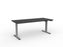 Agile Electric Height Adjustable Desk - 1800mm x 800mm (Choice of Worktop & Frame Colours) Silver Powder Coated / Black KG_AGE2SSD188S_B