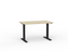 Agile Fixed Height Desk - 1200mm x 700mm, Black Frame, Choice of Desktop Colours Nordic Maple KG_AGFSSD127B_NM
