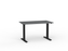 Agile Fixed Height Desk - 1200mm x 700mm, Black Frame, Choice of Desktop Colours Silver KG_AGFSSD127B_S