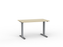 Agile Fixed Height Desk - 1200mm x 700mm, Silver Frame, Choice of Desktop Colours
