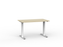 Agile Fixed Height Desk - 1200mm x 700mm, White Frame, Choice of Desktop Colours 1200mm x 700mm / White Powder Coated / Nordic Maple KG_AGFSSD127W_NM