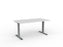 Agile Fixed Height Desk - 1500mm x 800mm, Silver Frame, Choice of Desktop Colours White KG_AGFSSD127W_W