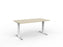 Agile Fixed Height Desk - 1500mm x 800mm, White Frame, Choice of Desktop Colours Nordic Maple KG_AGFSSD127W_NM