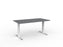 Agile Fixed Height Desk - 1500mm x 800mm, White Frame, Choice of Desktop Colours Silver KG_AGFSSD127W_S
