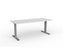 Agile Fixed Height Desk - 1800mm x 800mm, Silver Frame, Choice of Desktop Colours White KG_AGFSSD188W_W