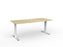 Agile Fixed Height Desk - 1800mm x 800mm, White Frame, Choice of Desktop Colours Atlantic Oak KG_AGFSSD188W_AO