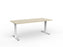 Agile Fixed Height Desk - 1800mm x 800mm, White Frame, Choice of Desktop Colours Nordic Maple KG_AGFSSD188W_NM