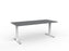 Agile Fixed Height Desk - 1800mm x 800mm, White Frame, Choice of Desktop Colours Silver KG_AGFSSD188W_S
