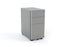 Agile Metal 2 Draw plus File Storage Mobile Cabinet - Slimline (Choice of Colours) Silver / Commercial address KG_AGM2FS_S-COM