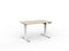 Knight's Agile Electric 2 Column Height Adjustable Desk, White Frame, 1200mm x 700mm (Choice of Desktop Colours)