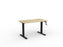 Knight's Agile Winder Height Adjustable Desk, Black Frame, 1200mm x 700mm (Choice of Desktop Colours)