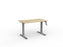 Knight's Agile Winder Height Adjustable Desk, Silver Frame, 1200mm x 700mm (Choice of Desktop Colours)