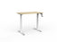 Knight's Agile Winder Height Adjustable Desk, White Frame, 1200mm x 700mm (Choice of Desktop Colours)