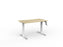 Knight's Agile Winder Height Adjustable Desk, White Frame, 1200mm x 700mm (Choice of Desktop Colours)