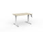 Knight's Agile Winder Height Adjustable Desk, White Frame, 1200mm x 700mm (Choice of Desktop Colours)