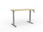 Knight's Agile Winder Height Adjustable Desk, Silver Frame, 1500mm x 800mm (Choice of Desktop Colours)