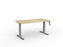 Knight's Agile Winder Height Adjustable Desk, Silver Frame, 1500mm x 800mm (Choice of Desktop Colours)