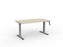 Knight's Agile Winder Height Adjustable Desk, Silver Frame, 1500mm x 800mm (Choice of Desktop Colours)