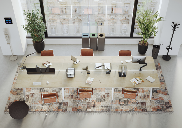 Alba Brio Coat Rack 1750 x 350 x 350mm, BLACK AOPMBRION