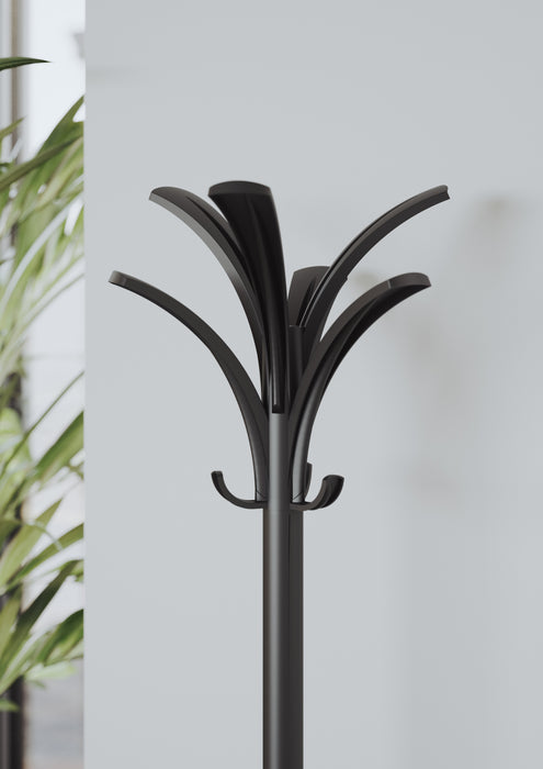 Alba Brio Coat Rack 1750 x 350 x 350mm, BLACK AOPMBRION