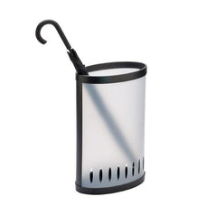 Alba Umbrella Stand / Bin 600 x 380 x 225mm FROST/BLACK AO0360510