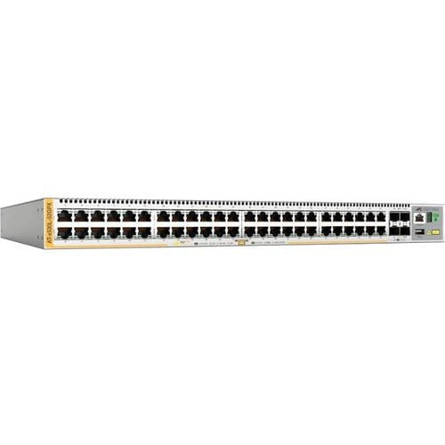 Allied Telesis X530L-52GPX Layer 3 Switch - 48 Ports - Manageable - Gigabit Ethernet - 10GBase-X, 10/100/1000Base-T - TAA Compliant - 3 Layer Supported - Modular - 95 W Power Consumption - 740 W PoE Budget - Optical Fiber, Twisted Pair - PoE Ports - Rack- IM5193681