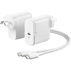 ALOGIC 1X65Rapid Power 65W GaN Charger #USB-C(Max. 65W) -Includes 2m USB-C Charging Cable (ELPCC202-WH USB-IF Certified) IM5080400