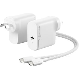 ALOGIC 1X65Rapid Power 65W GaN Charger #USB-C(Max. 65W) -Includes 2m USB-C Charging Cable (ELPCC202-WH USB-IF Certified) IM5080400