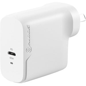 ALOGIC 1X65Rapid Power 65W GaN Charger #USB-C(Max. 65W) -Includes 2m USB-C Charging Cable (ELPCC202-WH USB-IF Certified) IM5080400