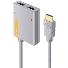 ALOGIC 2 Port Portable HDMI 2.0 4K Splitter with in built 50cm HDMI Cable IM5508761