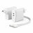 Alogic 2X68 Rapid Power 68W GaN Charger - 68 W - 120 V AC, 230 V AC Input - 20 V DC/3 A, 9 V DC, 15 V DC, 5 V DC Output - White IM5080401