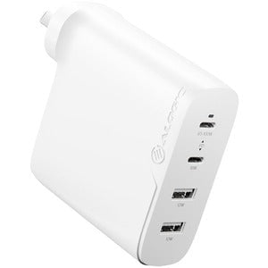 ALOGIC 4X100 Rapid Power 4 Port 100W#GaN#Charger # USB-C(Max. 100W) +#USB-C(Max. 18) +#USB-A(Max. 17W) +#USB-A(Max. 17W) -##- Includes 2m USB-C Charging Cable# (ELPCC202-WH USB-IF Certified) IM5080402