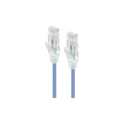 Alogic Blue Ultra Slim Cat6 Network Cable, UTP, 28AWG - Series Alpha - 5m - Commercial - 5 m Category 6 Network Cable for Network Device - First End: 1 x RJ-45 Network - Male - Second End: 1 x RJ-45 Network - Male - Patch Cable - Gold Plated Contact - 28 IM4504889