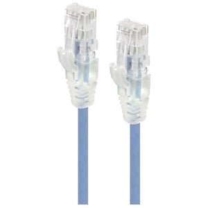 Alogic Blue Ultra Slim Cat6 Network Cable, UTP, 28AWG - Series Alpha - 5m - Commercial - 5 m Category 6 Network Cable for Network Device - First End: 1 x RJ-45 Network - Male - Second End: 1 x RJ-45 Network - Male - Patch Cable - Gold Plated Contact - 28 IM4504889