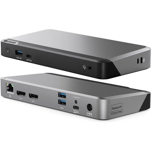 Alogic DX2 Docking Station - HD - USB Type-A - USB Type-C - 1 x RJ-45 Ports - Network (RJ-45) - 2 x DisplayPorts - DisplayPort - Wired - Gigabit Ethernet IM5207598