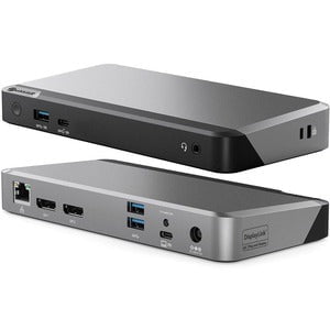 Alogic DX2 Docking Station - HD - USB Type-A - USB Type-C - 1 x RJ-45 Ports - Network (RJ-45) - 2 x DisplayPorts - DisplayPort - Wired - Gigabit Ethernet IM5207598