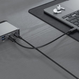 Alogic DX2 Docking Station - HD - USB Type-A - USB Type-C - 1 x RJ-45 Ports - Network (RJ-45) - 2 x DisplayPorts - DisplayPort - Wired - Gigabit Ethernet IM5207598