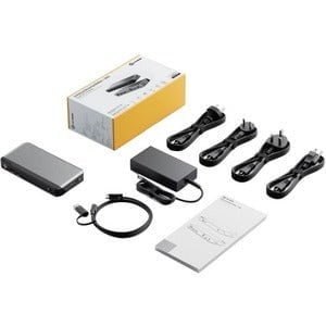 Alogic DX2 Dual 4K Display Universal Docking Station - with 100W Power Delivery - 2 Displays Supported - 4K - 3840 x 2160 - USB Type-A - USB Type-C - 1 x RJ-45 Ports - Network (RJ-45) - Wired - Ethernet - Windows, macOS, ChromeOS IM5553361