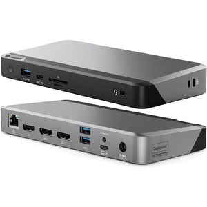 Alogic DX3 Docking Station - 3 Displays Supported - HD - 3 x USB Type-A Ports - USB Type-A - USB Type-C - 1 x RJ-45 Ports - Network (RJ-45) - 3 x DisplayPorts - DisplayPort - Wired - Gigabit Ethernet IM5207599